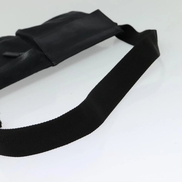 GUCCI GG Canvas Waist bag Black Silver 28566 Auth SW827 - Picture 8 of 16
